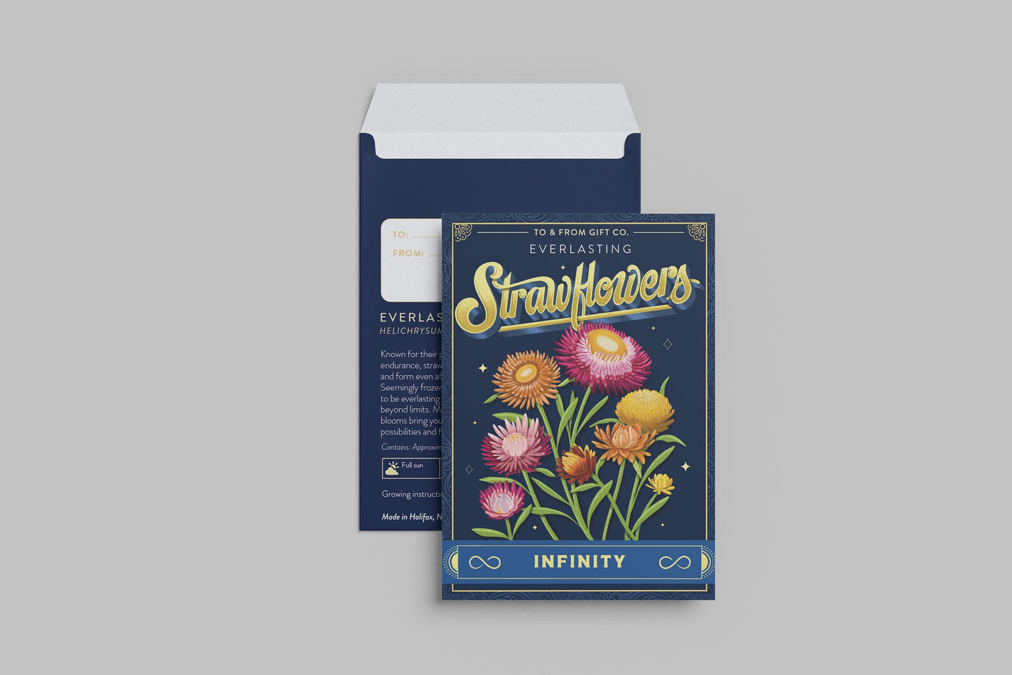 Everlasting Strawflowers (Infinity) - Seed Packet