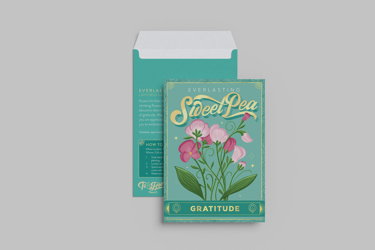 Everlasting Sweet Pea (Gratitude) - Seed Packet