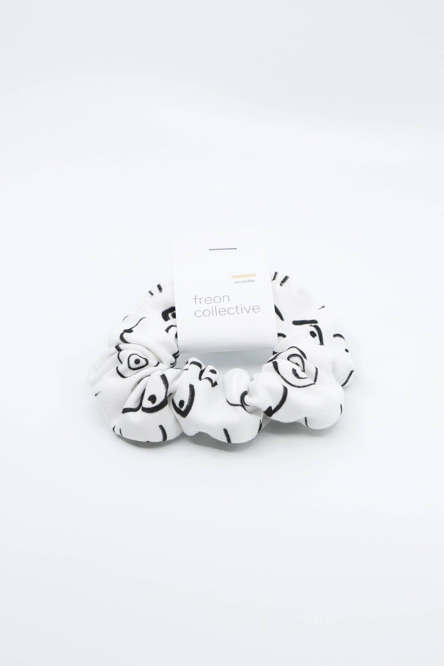 Organic Cotton Hair Scrunchie - Woman Series (White)