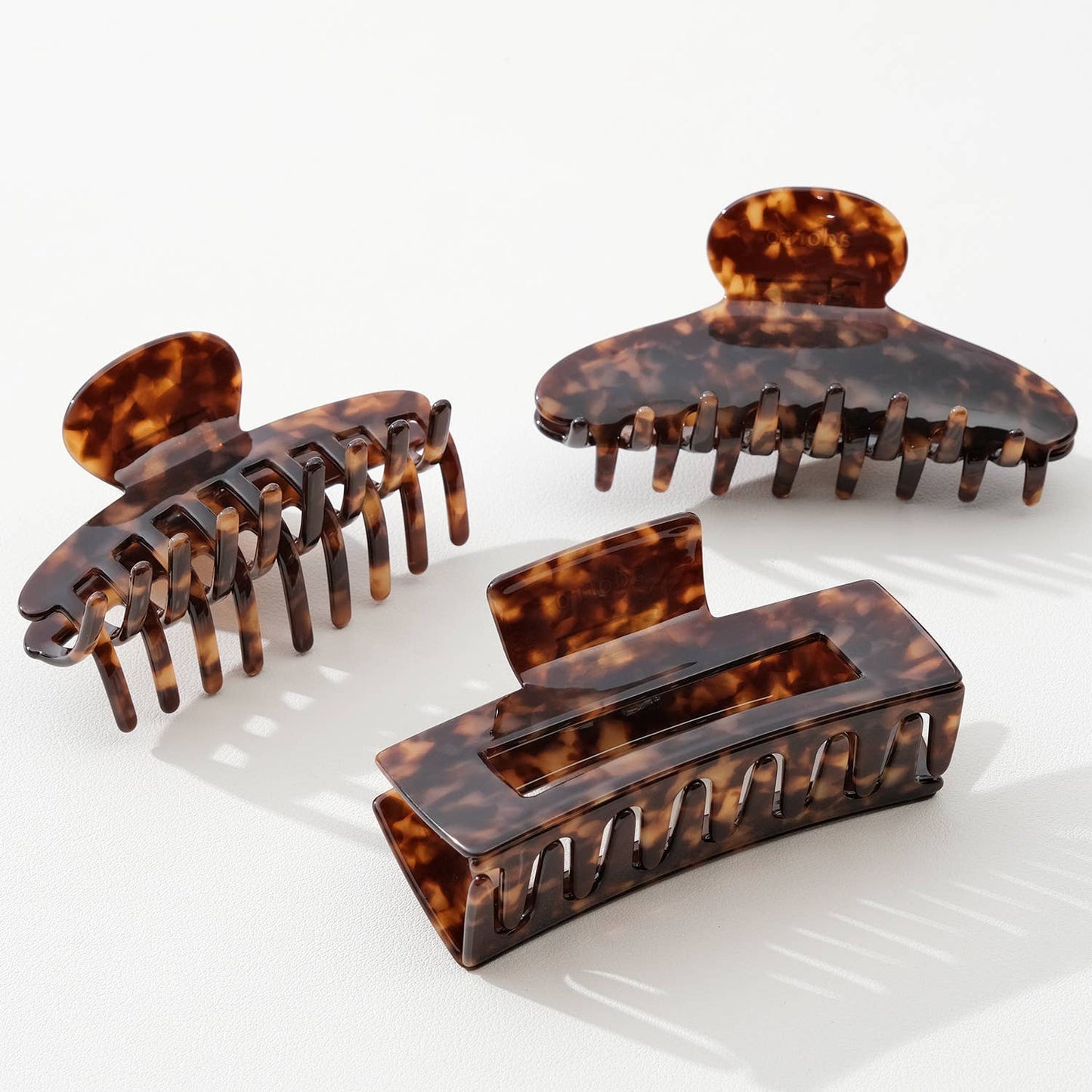 Deep Tortoise Large | Assorted Large Claw Clips