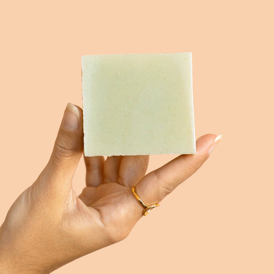 Package-free body soap - Herbal