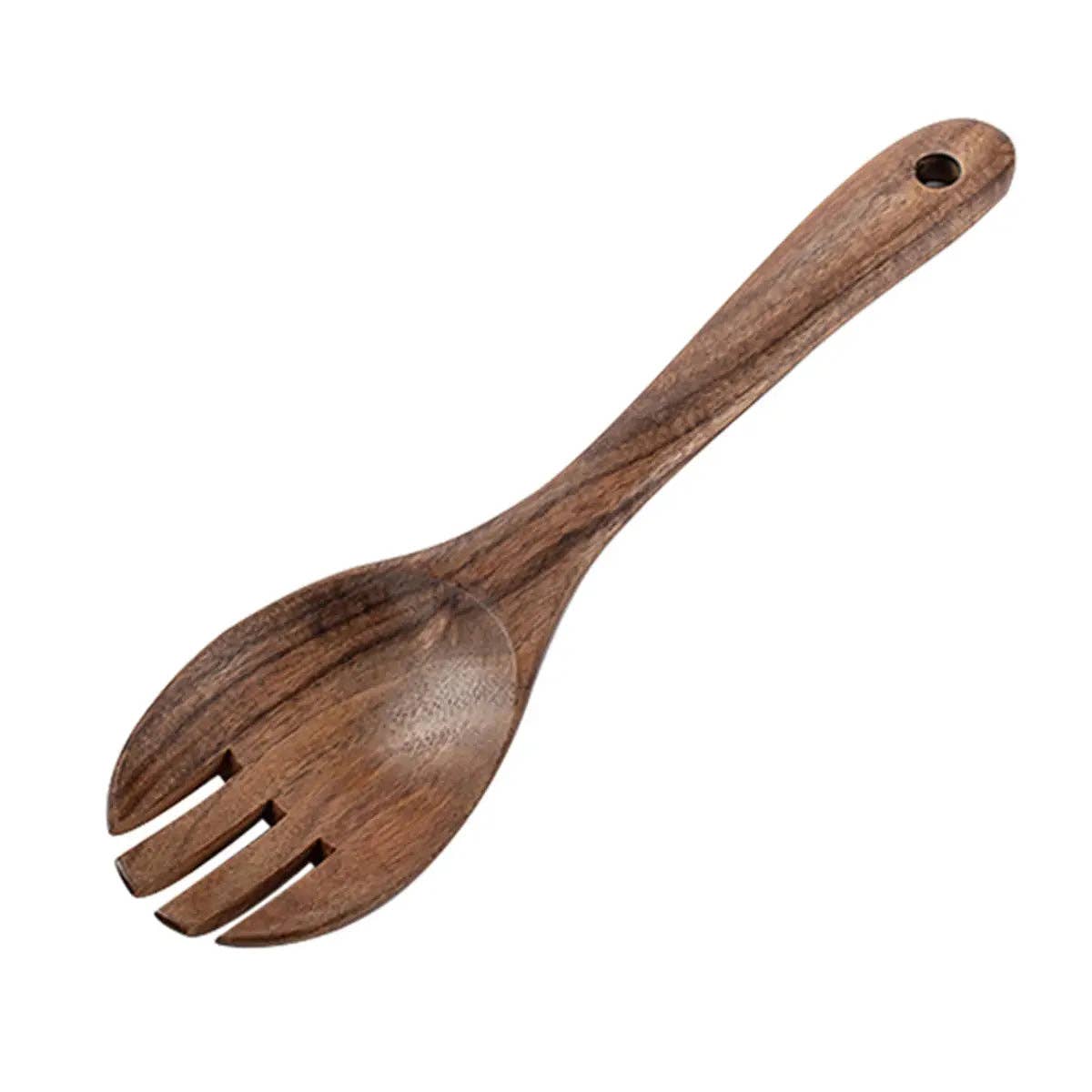 Teak Wood Salad Spoon and Fork Set