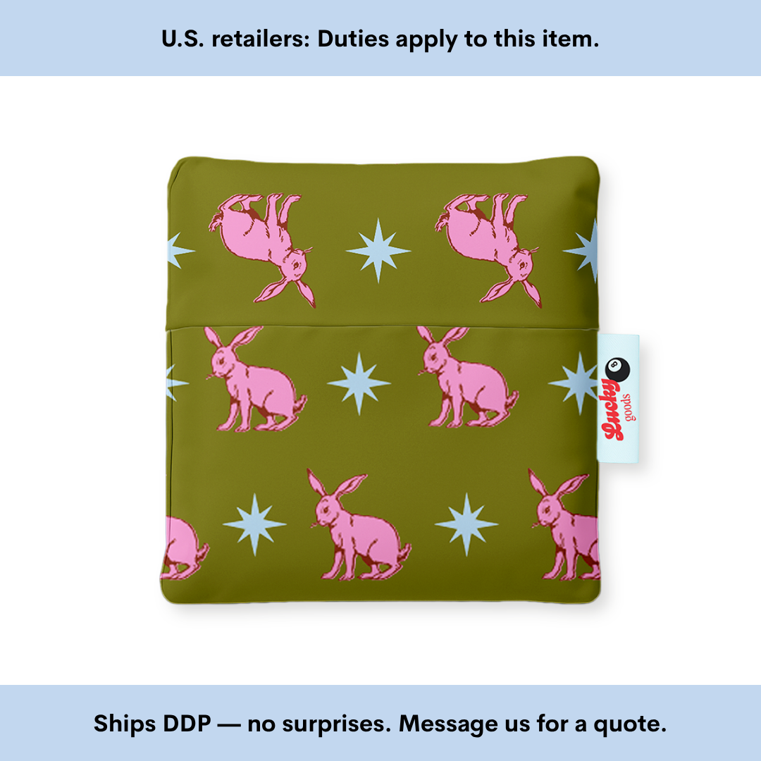 Lucky Rabbit Pattern Foldable Nylon Tote