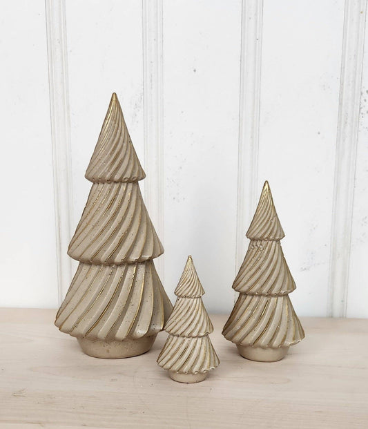 Concrete Christmas Trees - Beige