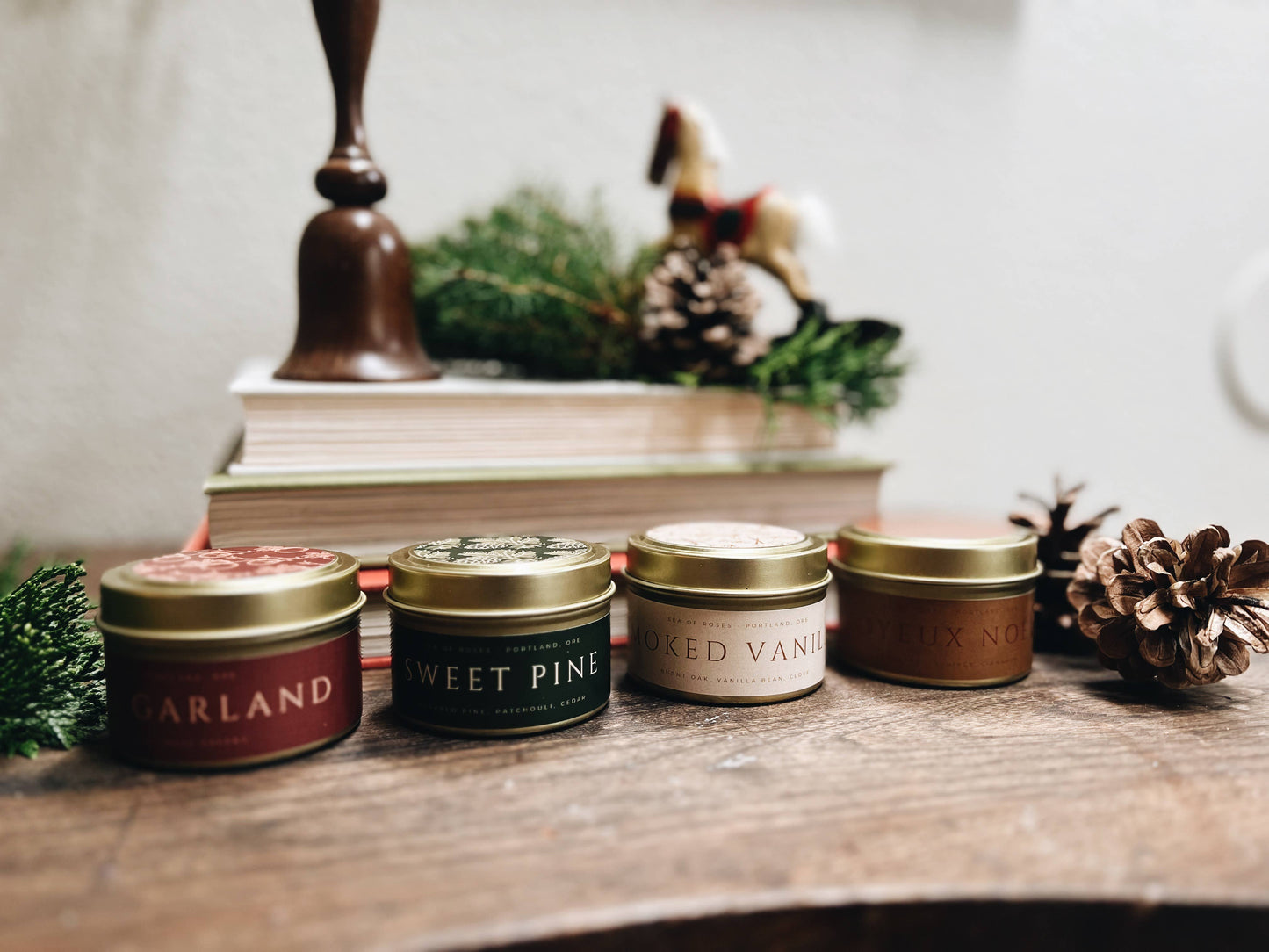 Holiday candle collection