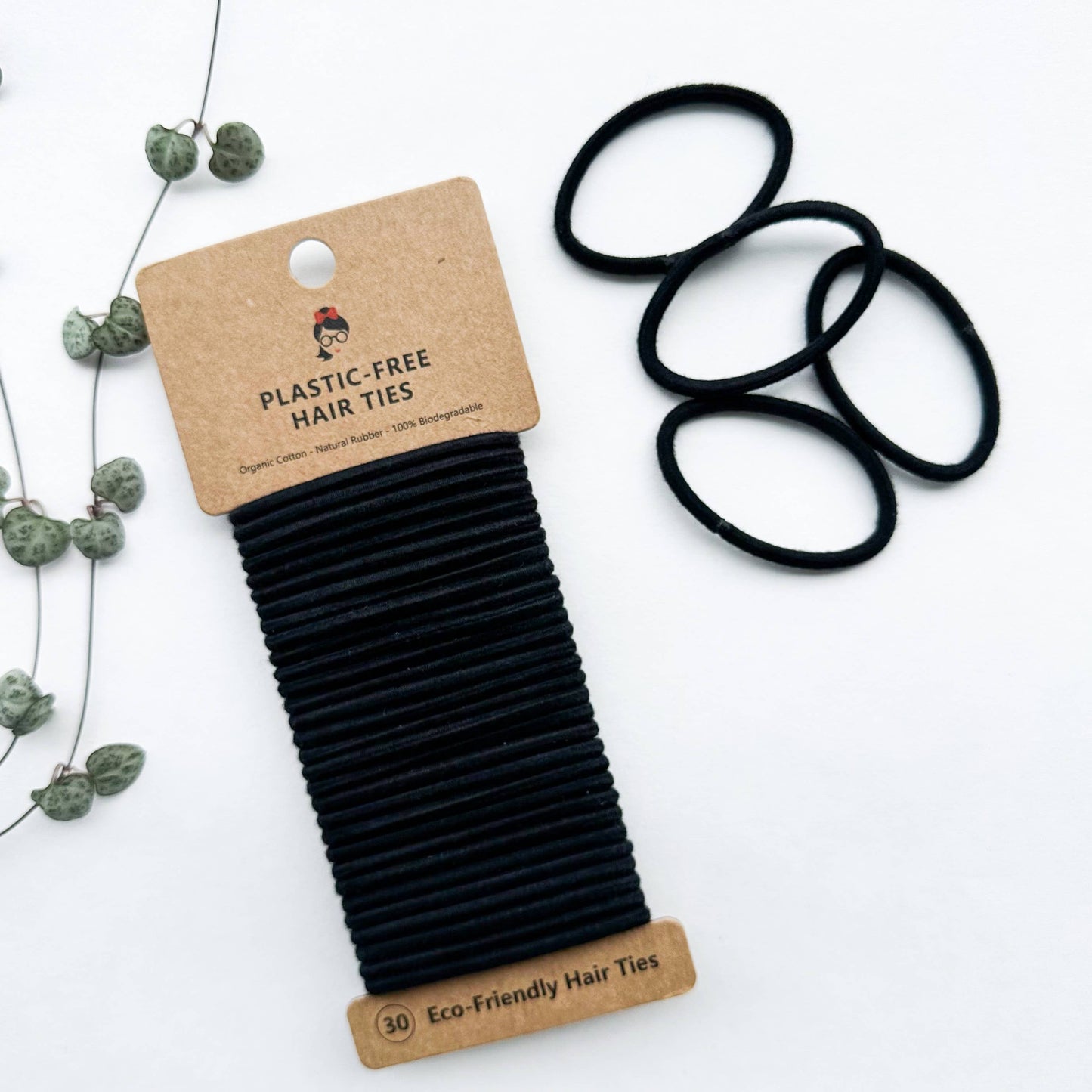 Organic Biodegradable Plastic Free Hair Ties