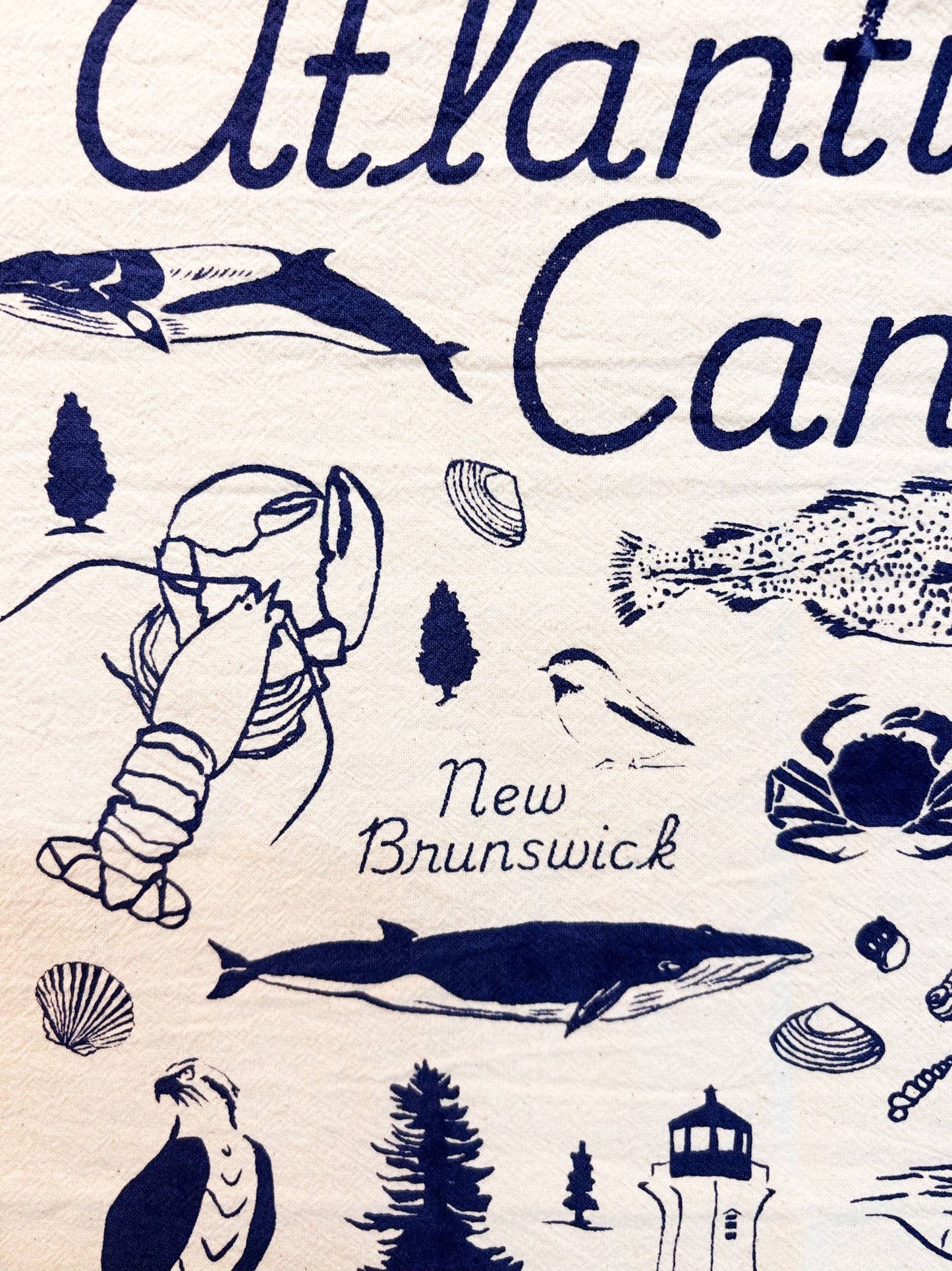 Atlantic Canada Commemorative Organic Tea Towel - 20x24