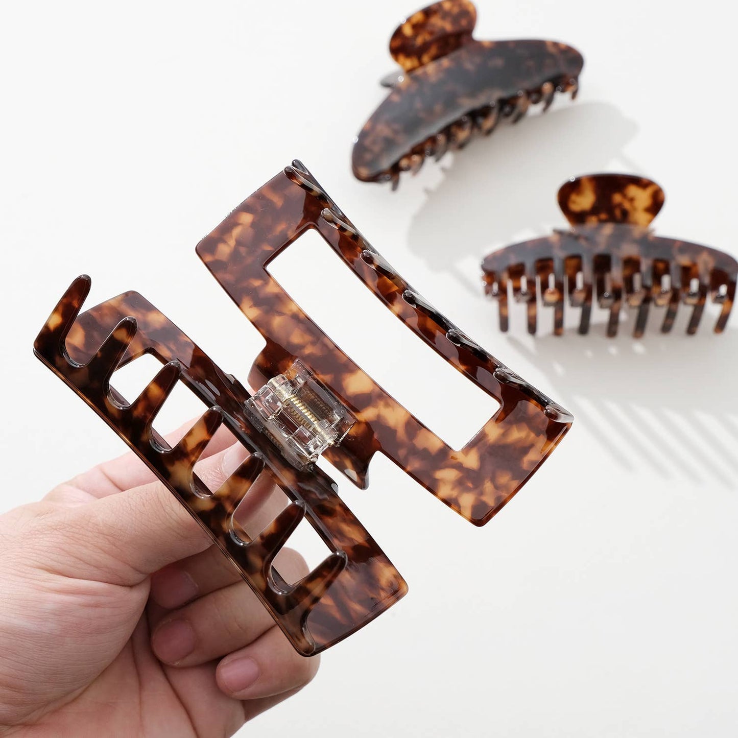 Deep Tortoise Large | Assorted Large Claw Clips