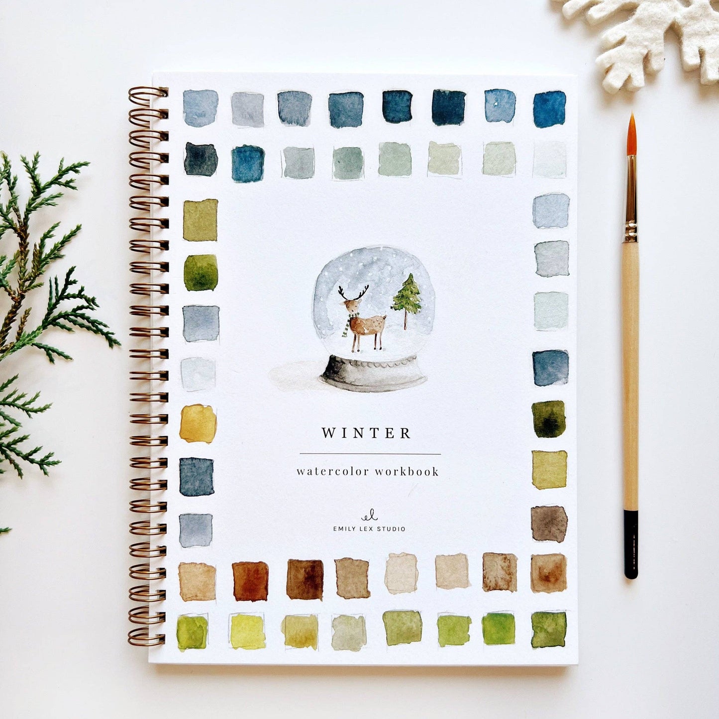 PREORDER: Winter Watercolour workbook (pick up December 12th)