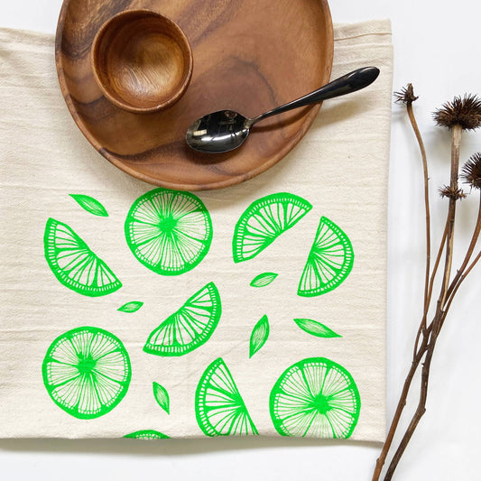 Limes Organic Tea Towel - 20x24