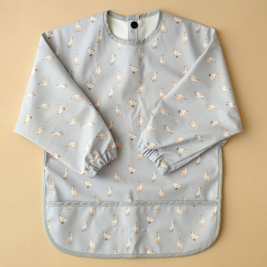 Long sleeve bib - Geese