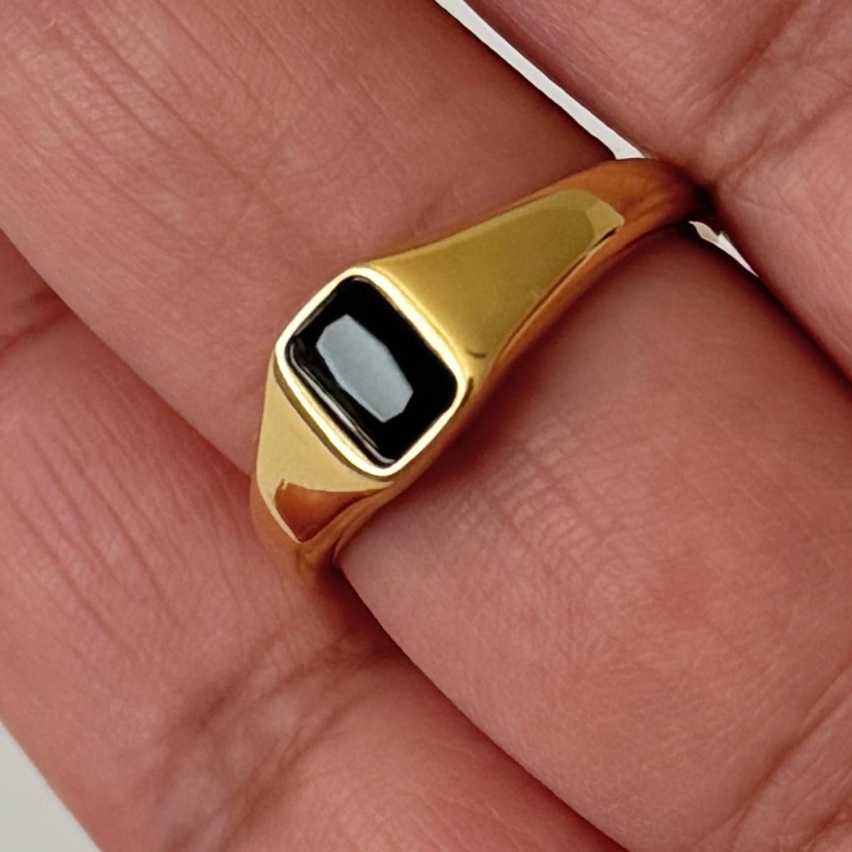 Sofia Ring- Black Stone