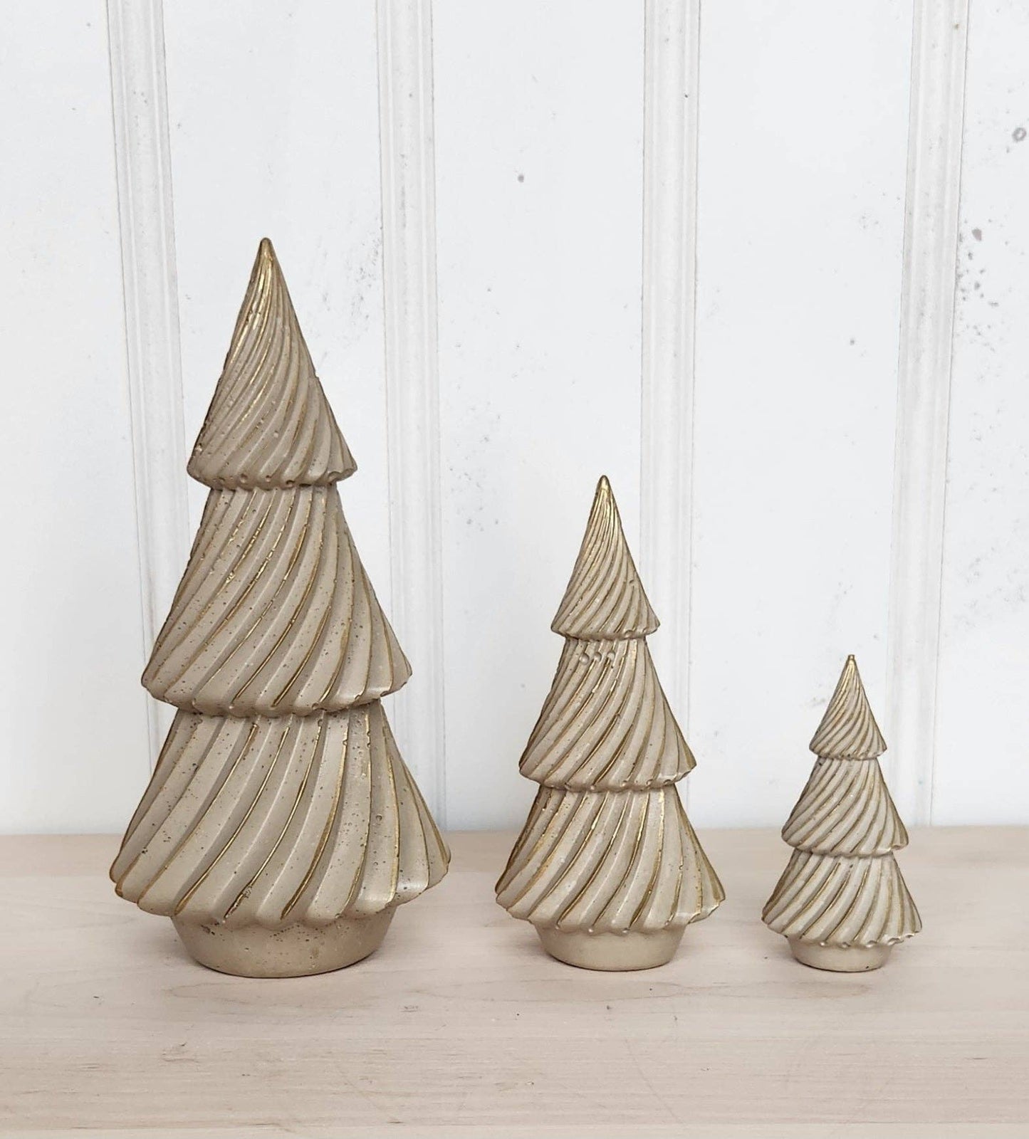 Concrete Christmas Trees - Beige