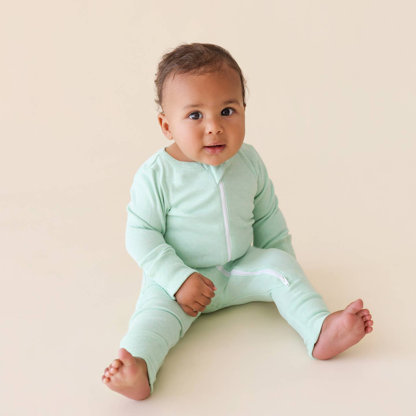 Snuggle Soft Melange '2-Way' Zipper Romper