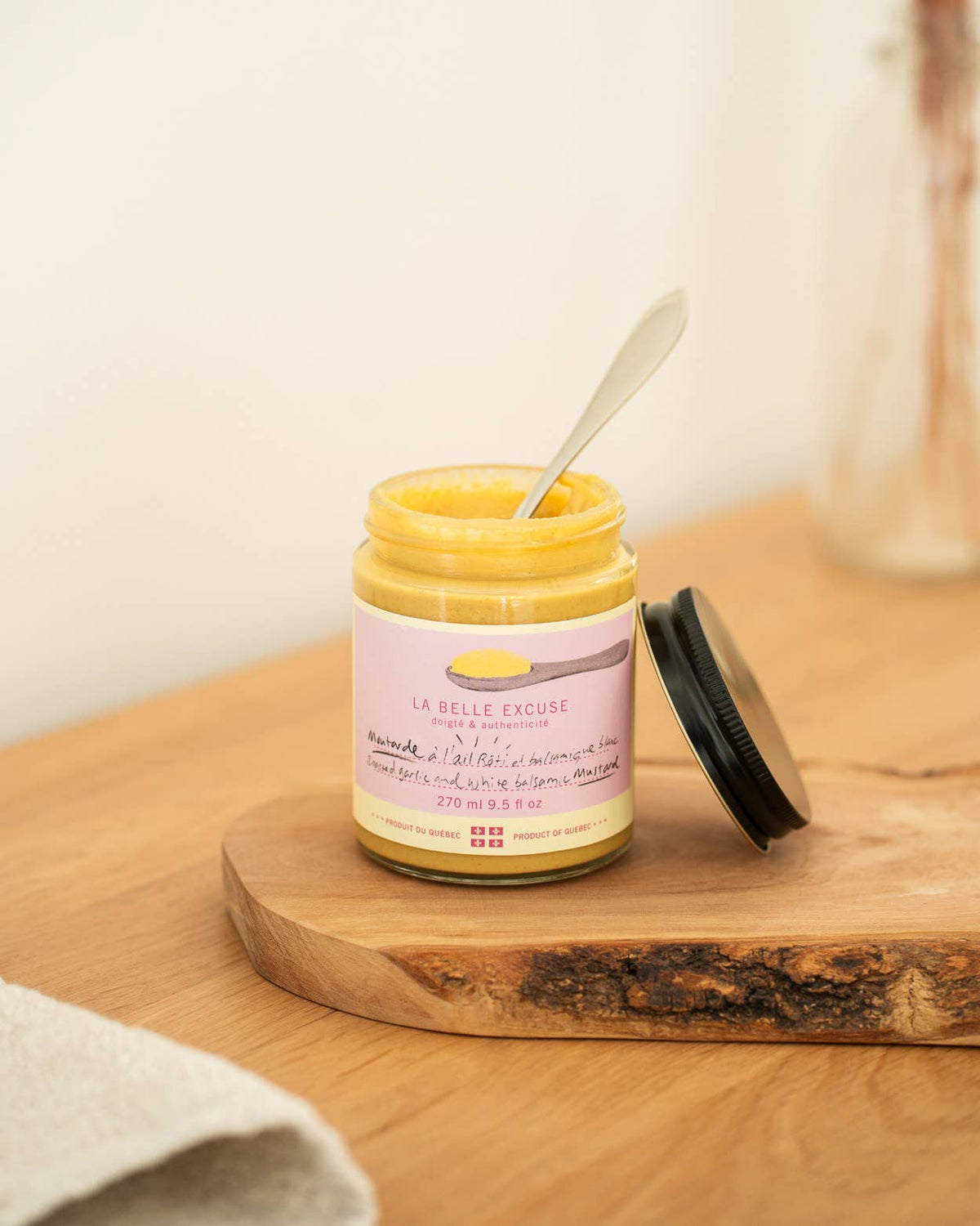 Roasted Garlic & White Balsamic Artisan Mustard