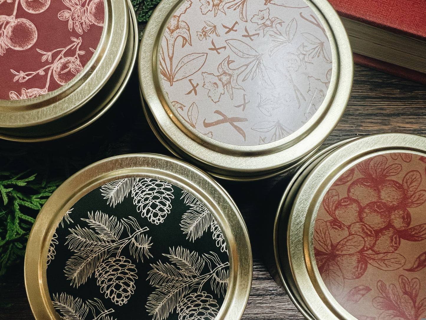 Holiday candle collection