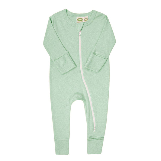 Snuggle Soft Melange '2-Way' Zipper Romper