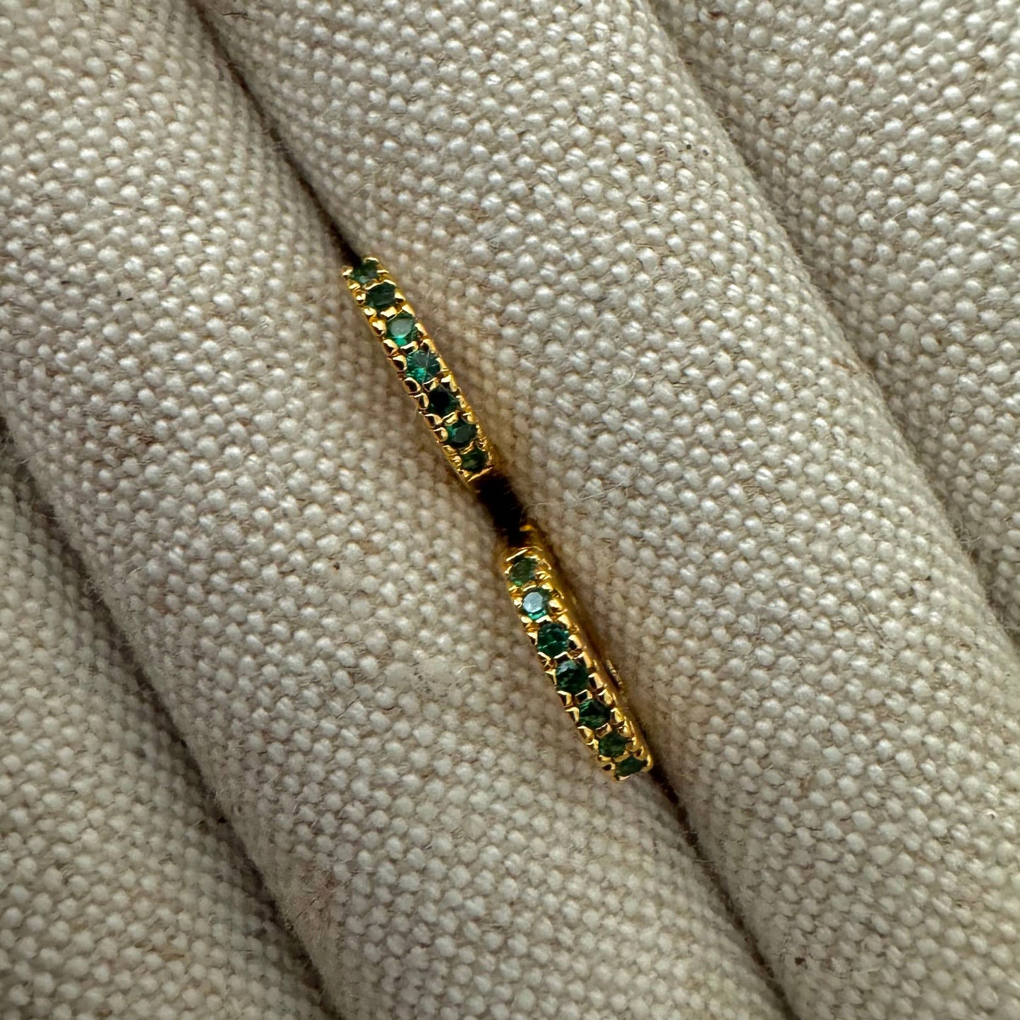 Tara Huggies Gold- Emerald