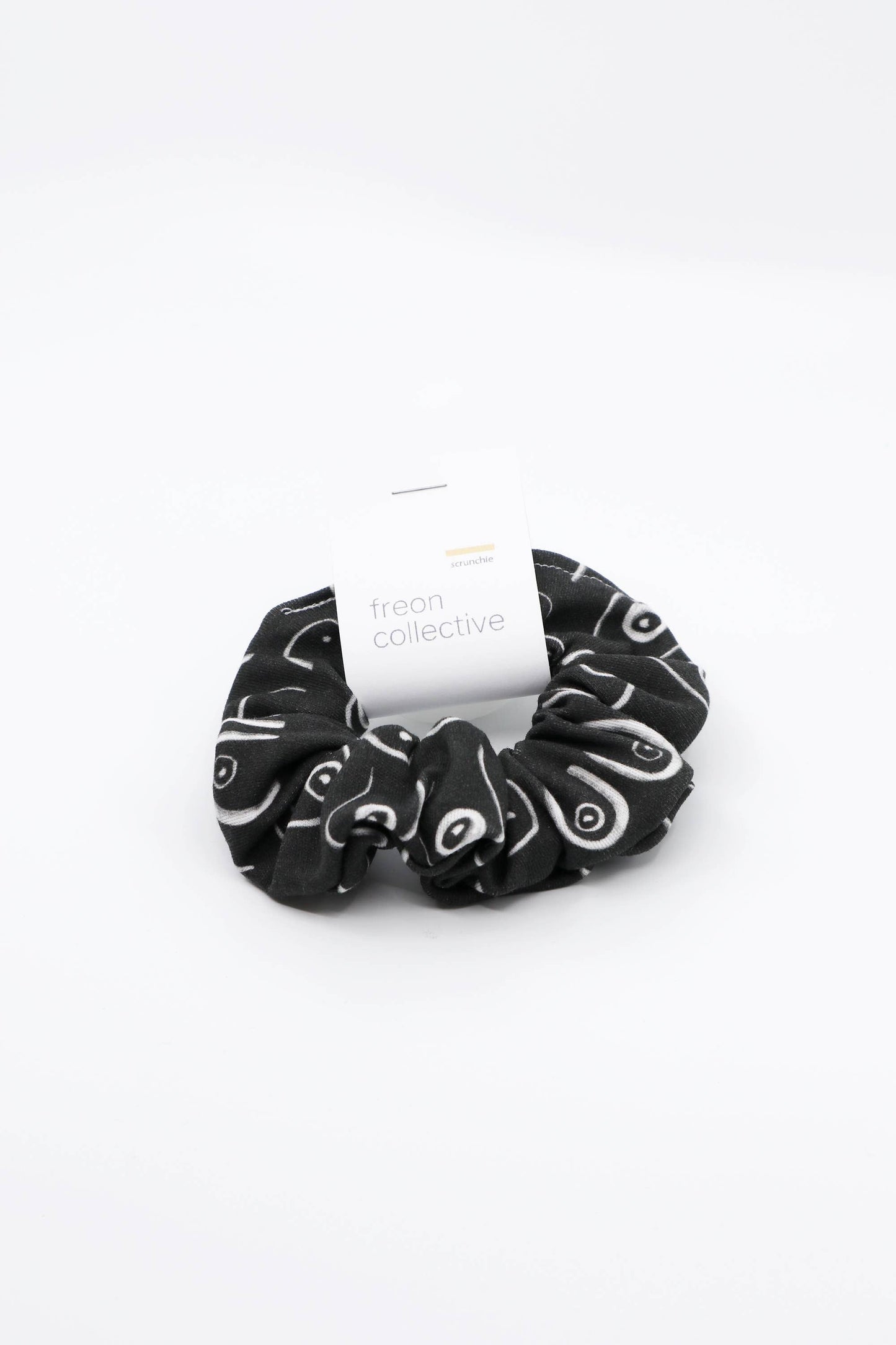 Organic Cotton Hair Scrunchie - Woman Series (Black)