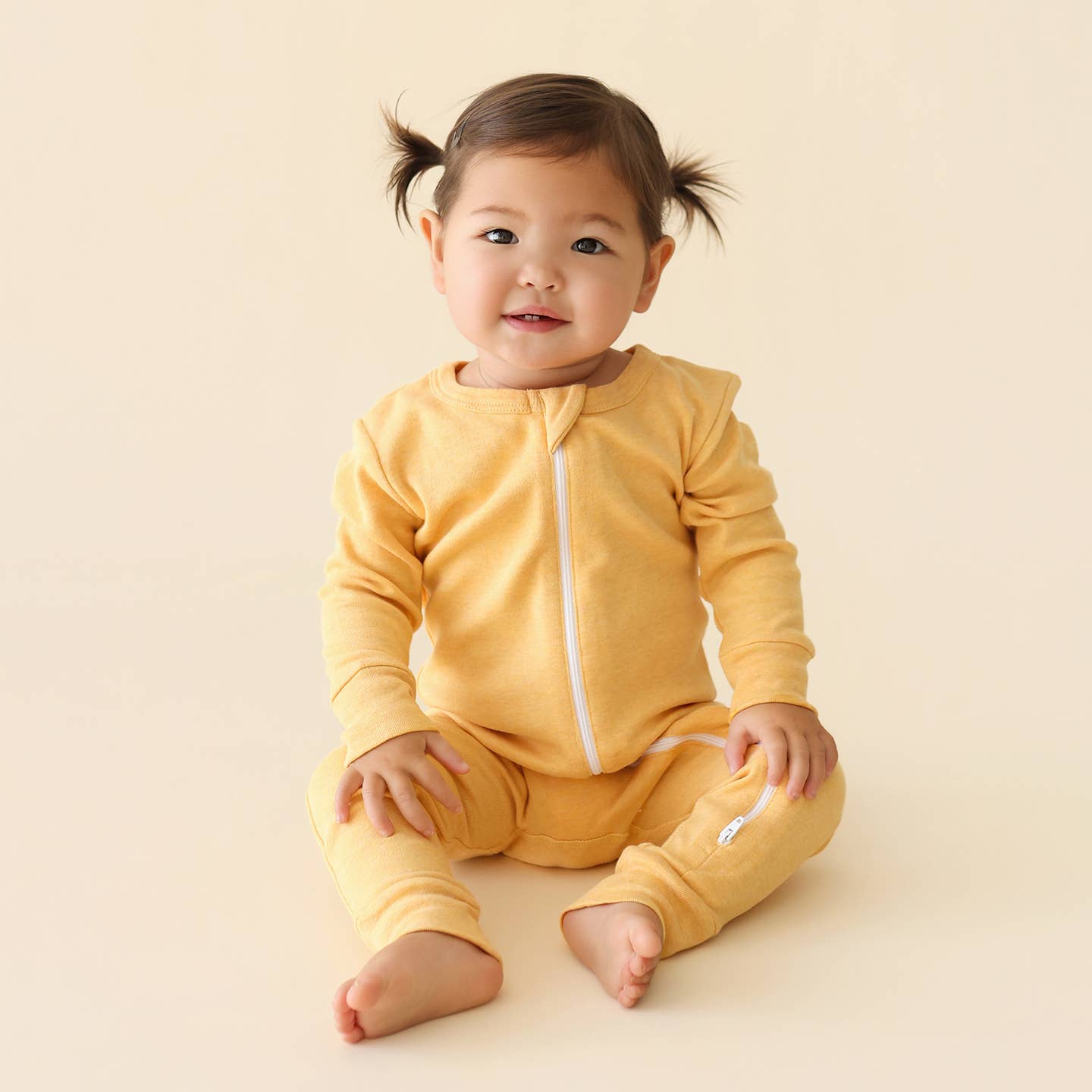 Snuggle Soft Melange '2-Way' Zipper Romper