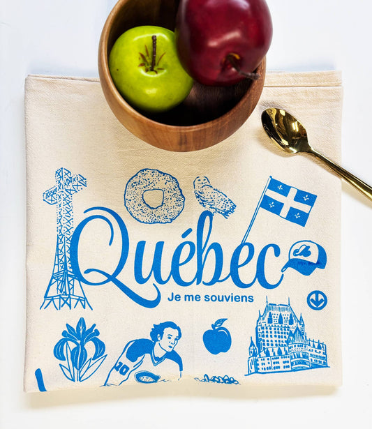 Québec Commemorative Organic Tea Towel - 20x24