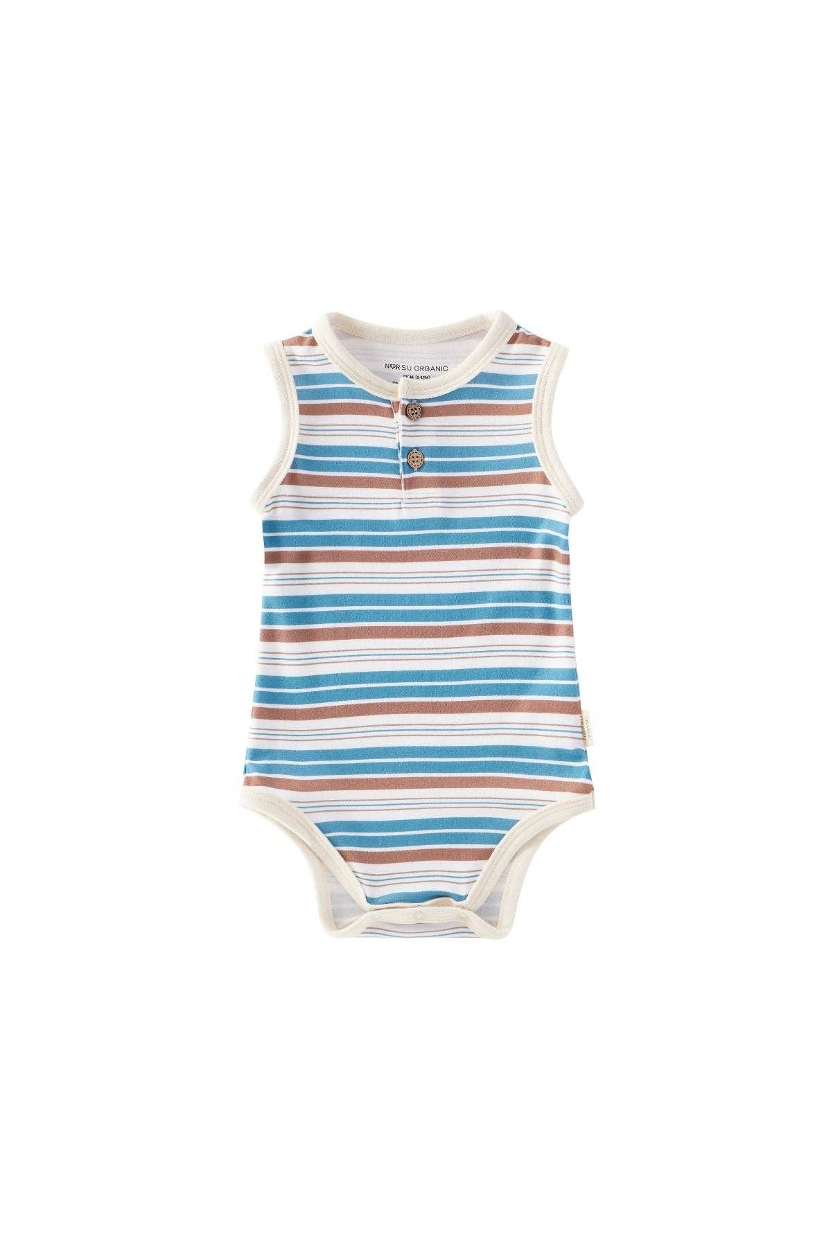 Baby Organic Bamboo Onesie-Stripe