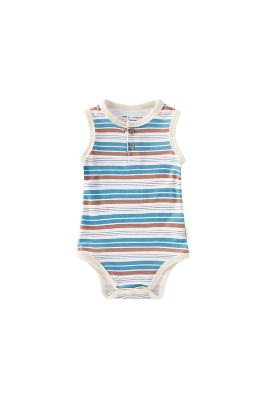 Baby Organic Bamboo Onesie-Stripe