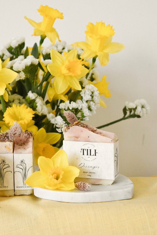 Derringer Soap Bar (Lavender & Geranium) - Spring Daffodils