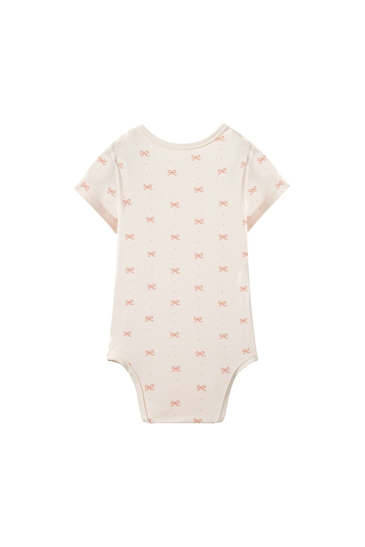 Baby Organic Short-Sleeve Onesie-Bowties
