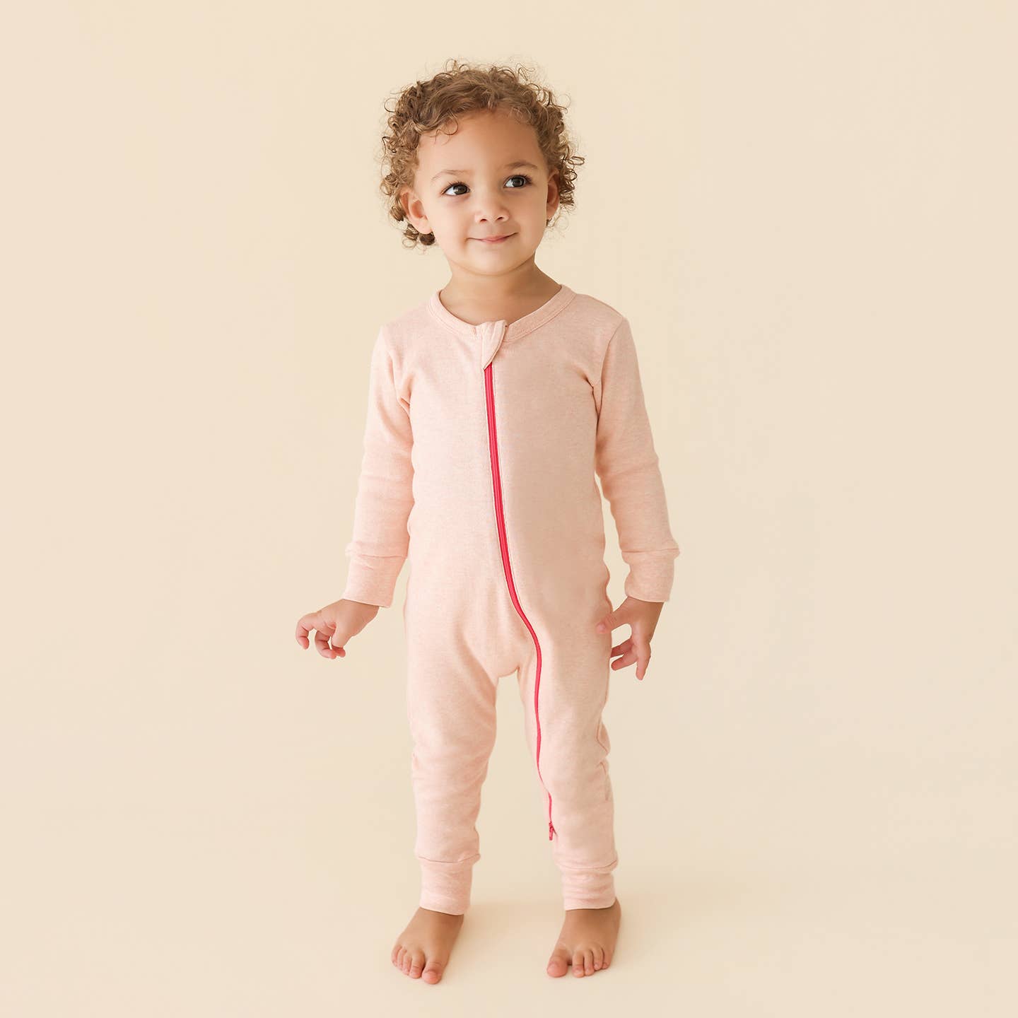 Snuggle Soft Melange '2-Way' Zipper Romper