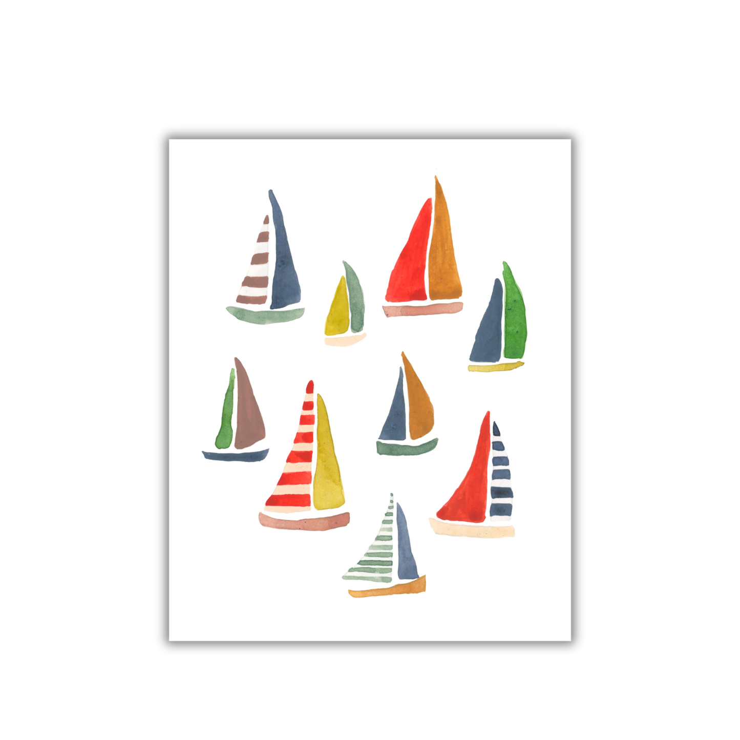 With the Tide / Watercolour Art Print