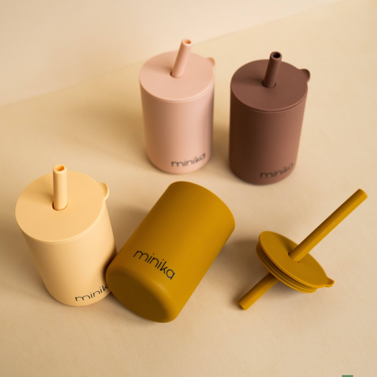 Straw cup with straw - Blush