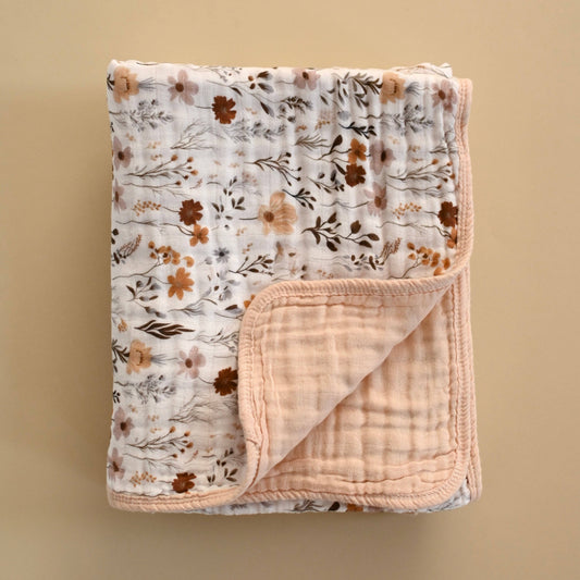Muslin Layered Blanket - Wildflowers
