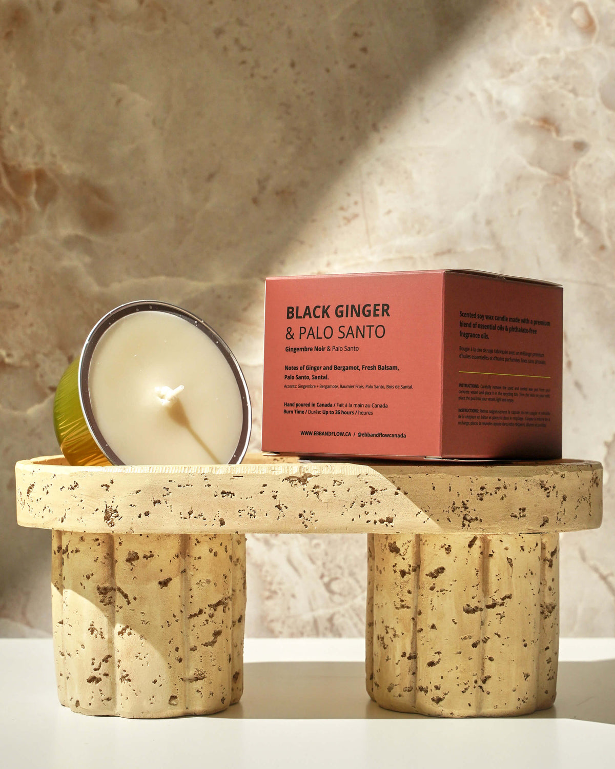 Ginger & Palo Santo -  CandlePod ™ Soy Wax Candle Refill