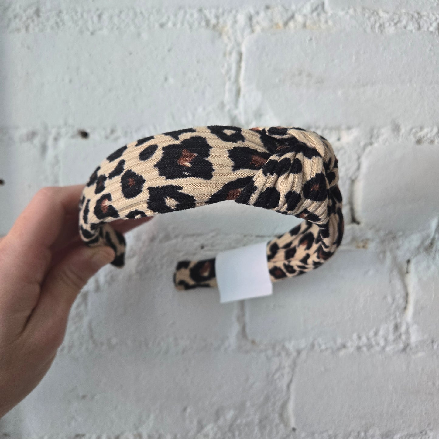 Leopard Ribbed Headband