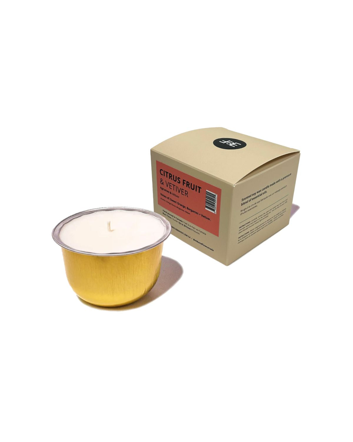 Citrus Fruit & Vetiver -  CandlePod ™ Soy Wax Candle Refill