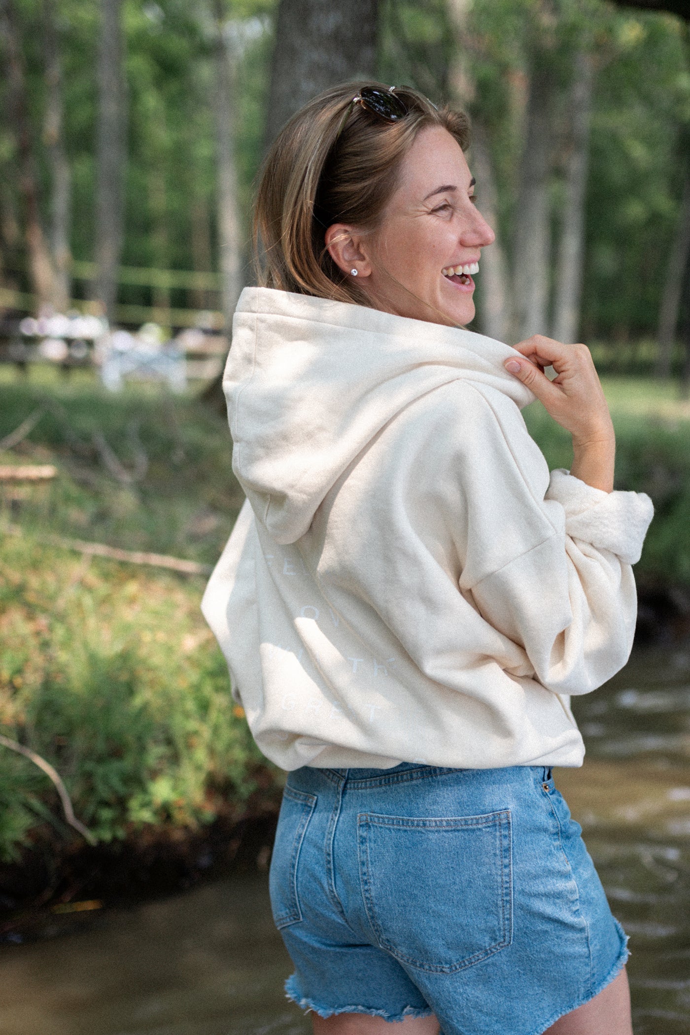 Muskoka Evergreen Love Signature Hoodie - Natural