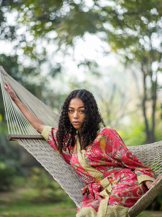 Bird Coral Kimono