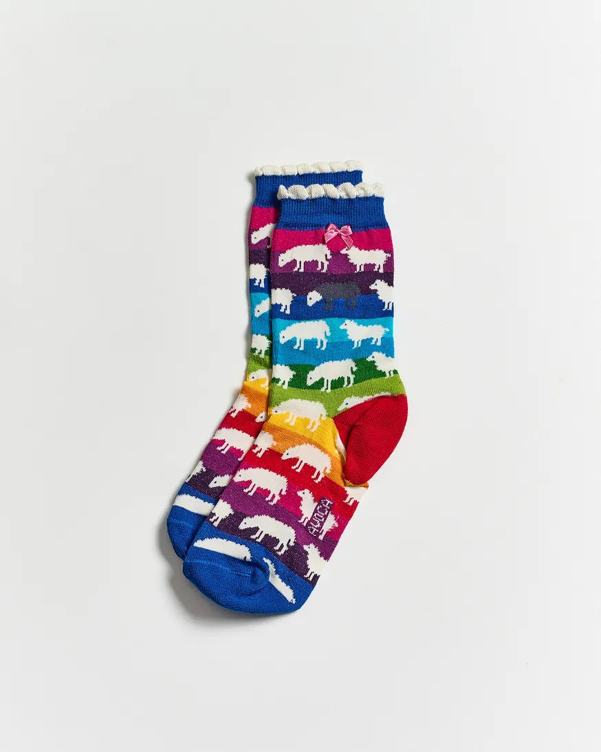 Rainbow Sheep Socks
