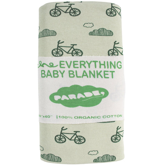 Everything Organic Baby Blanket - Bicycles