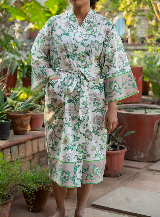 Chrysanthemum Ivory Kimono