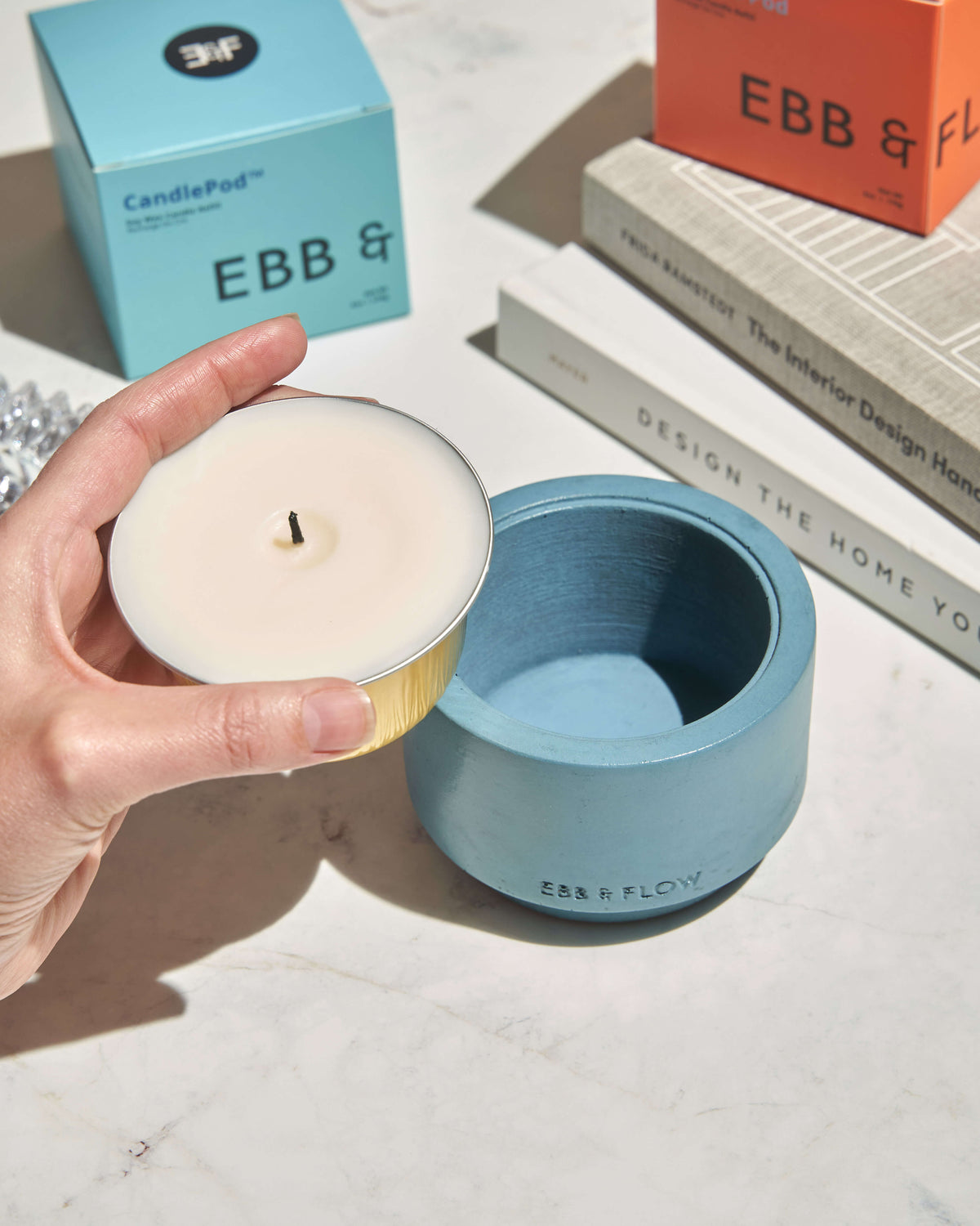 CandlePod ™ Concrete Candle Vessel