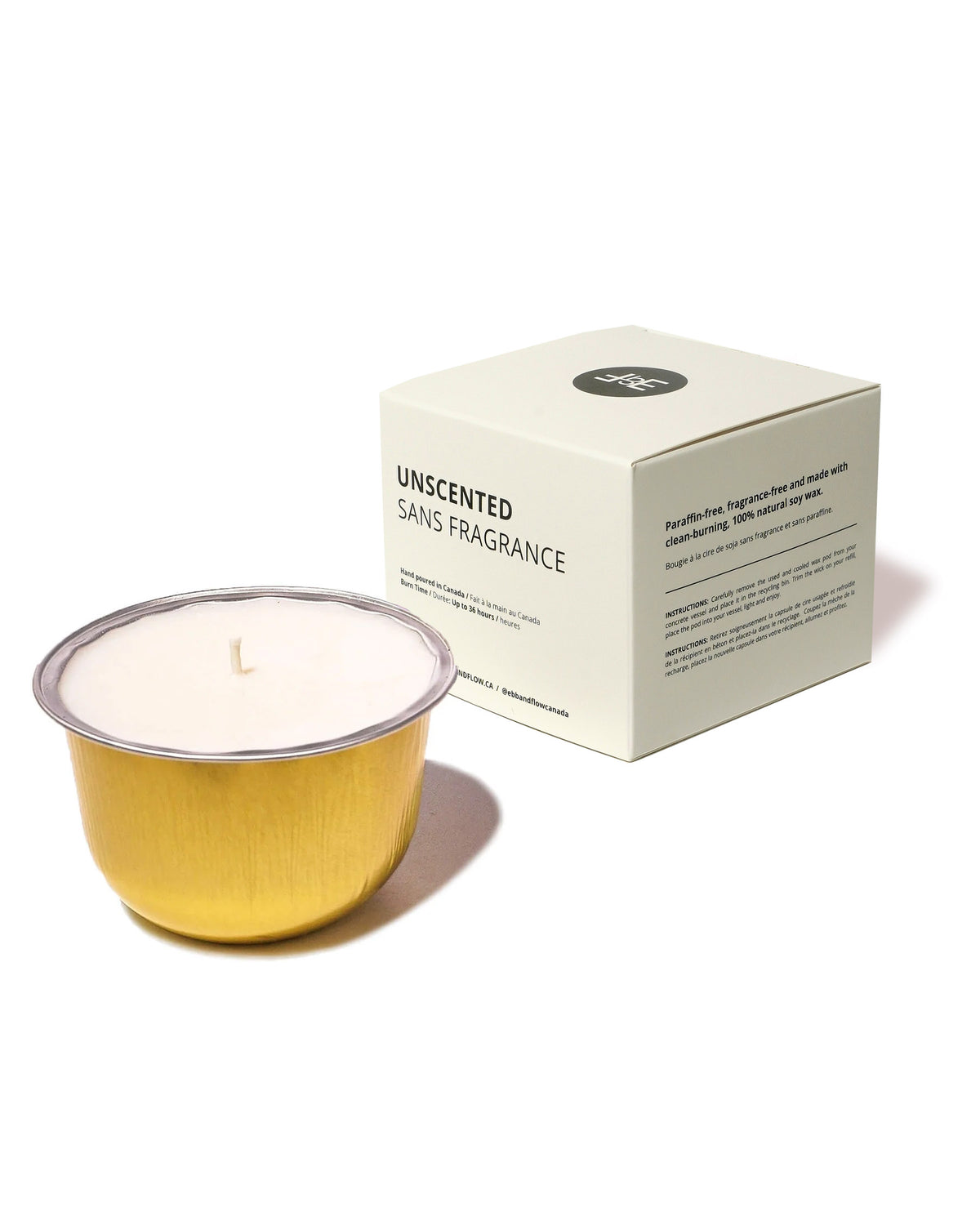 Unscented -  CandlePod ™ Soy Wax Candle Refill
