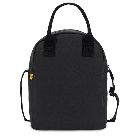 Zipper Lunch Bag with Strap - Carbon Black