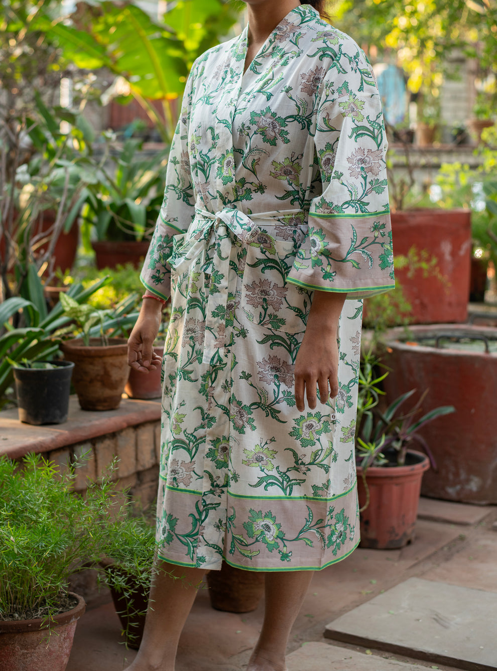 Chrysanthemum Ivory Kimono