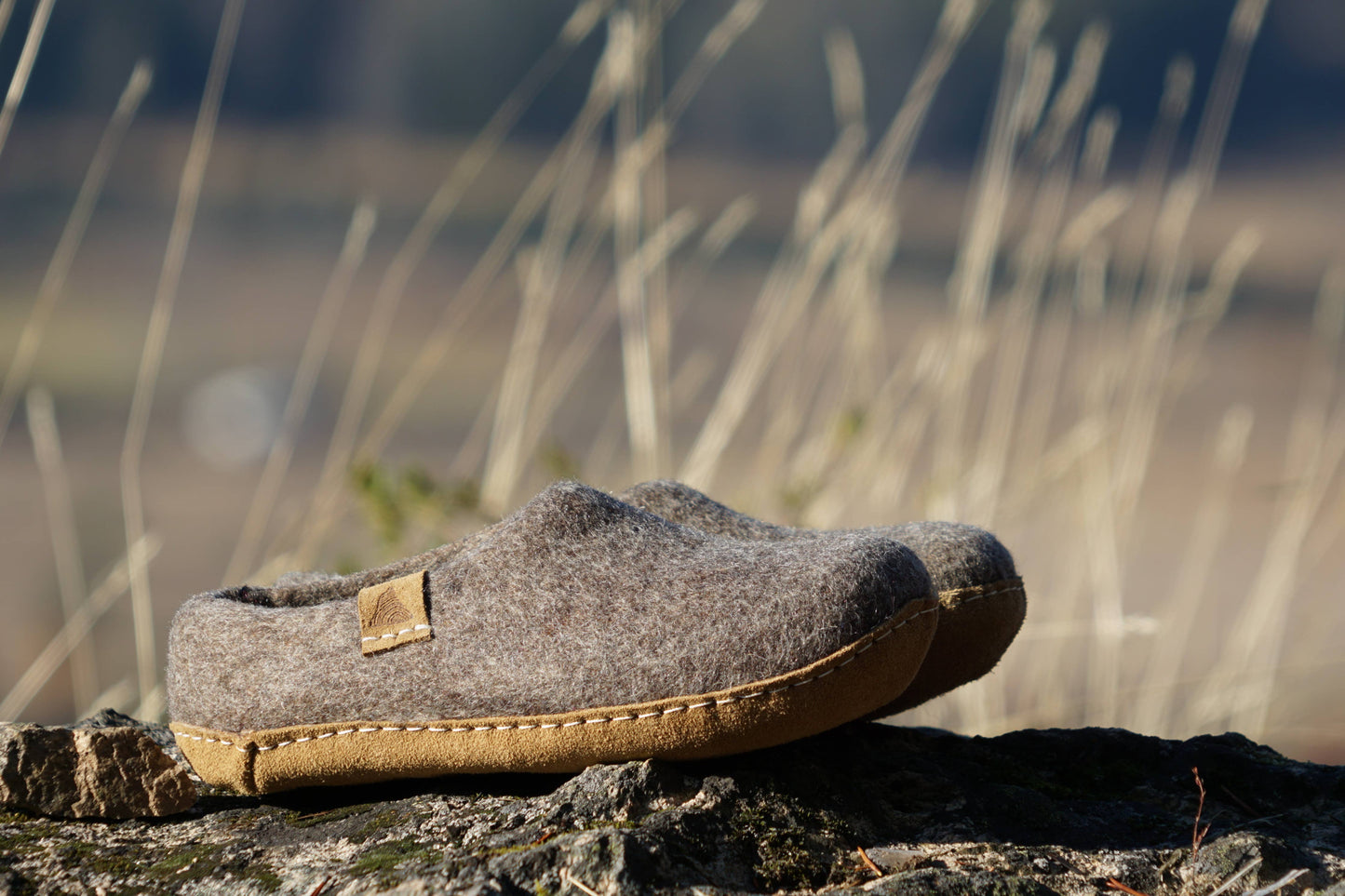 The Cottager Slippers - Greige Merle