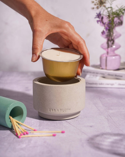 CandlePod ™ Concrete Candle Vessel
