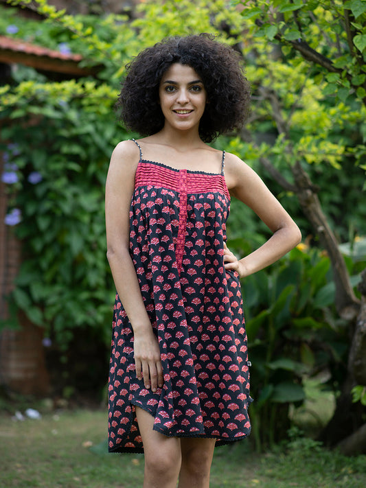 Olivia Nightdress - Pankha Black