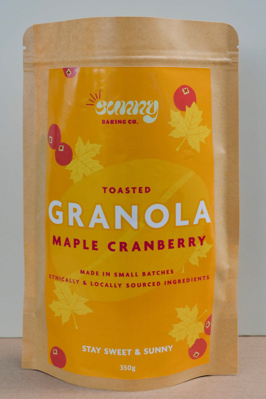 Maple Cranberry Toasted Granola