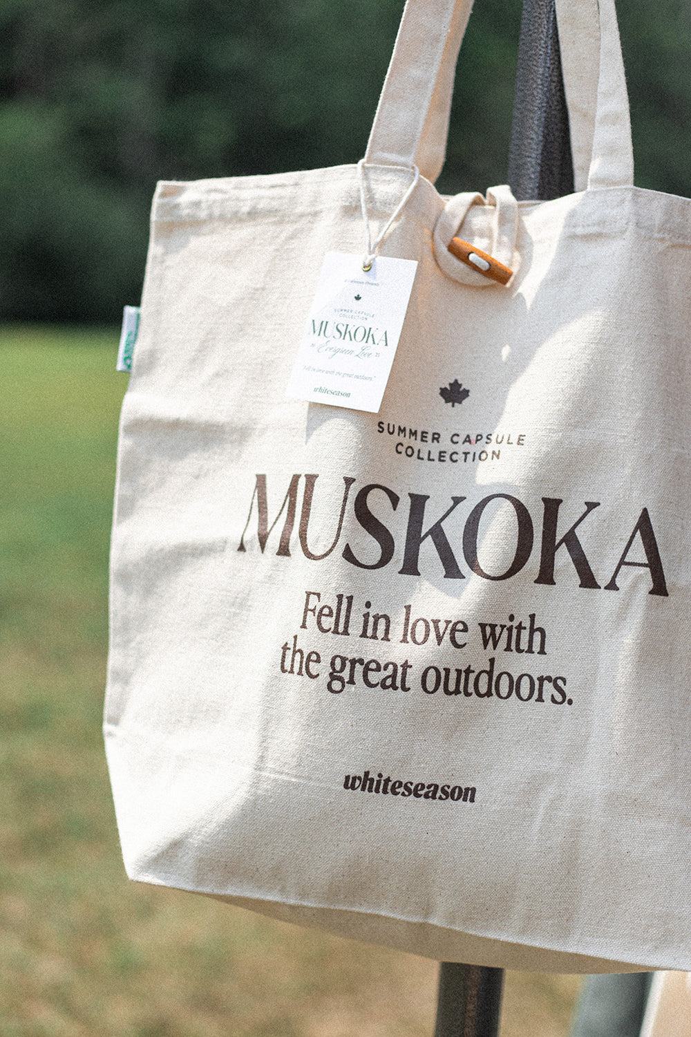 Muskoka Evergreen Love Toggle Tote - Limited Edition